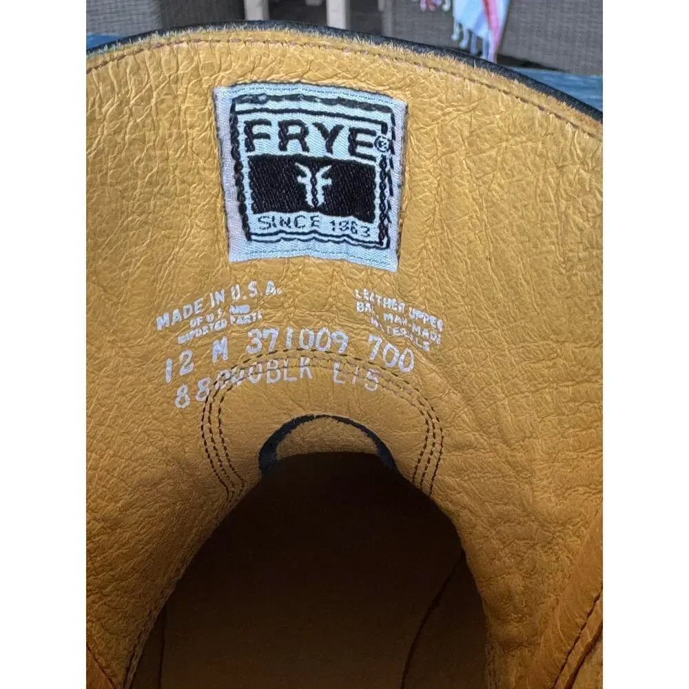 FRYE Philip Harness boots, size Men's 12; 100% Premium Leather; Biker; Western